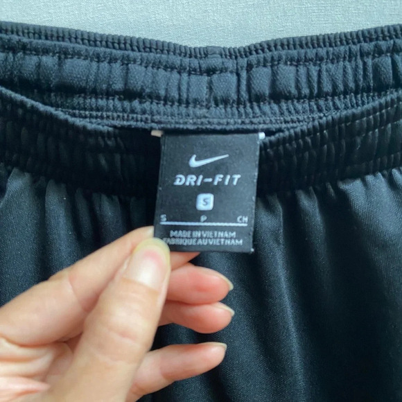 Nike black dri-fit track pants joggers Sz S - Picture 6 of 12